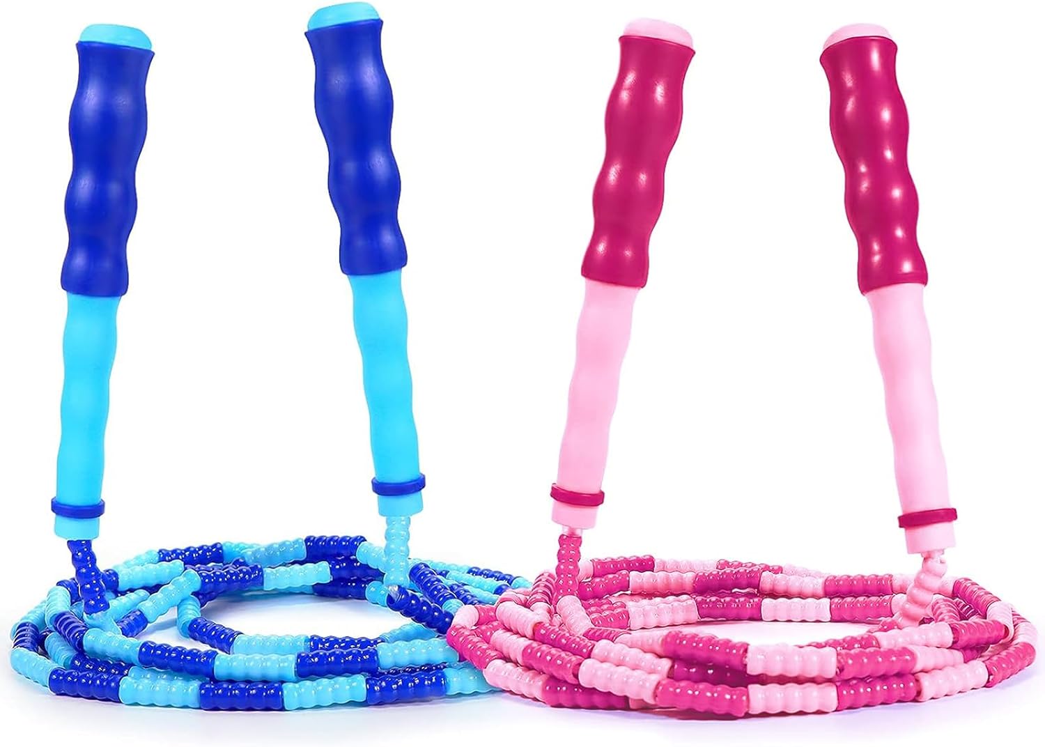 Detalle de Supertrip Kids’ Jump Rope, Adjustable 106-Inch Soft Beaded 2-Pack