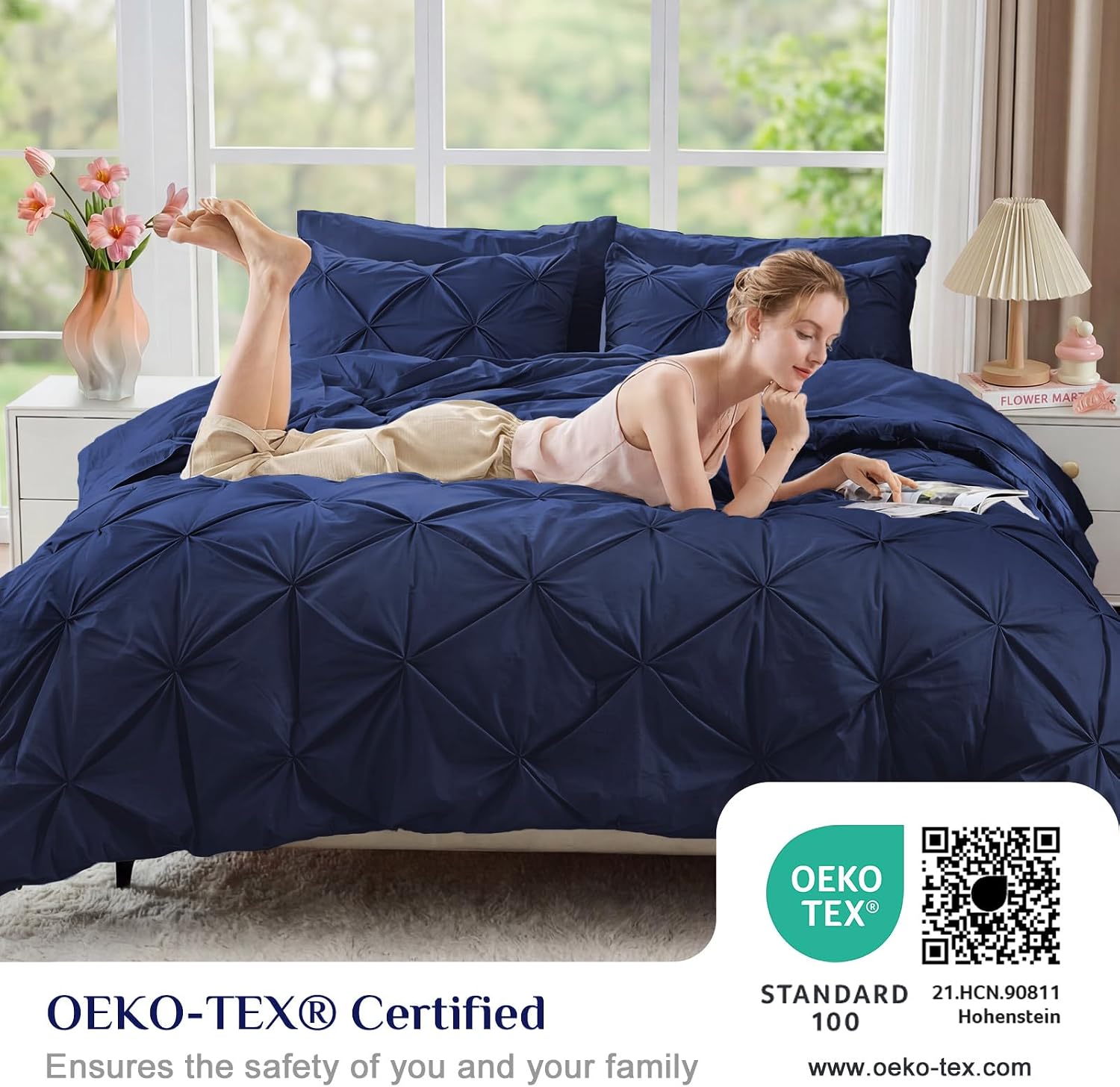 Detalle de JOLLYVOGUE Queen 7-piece comforter set