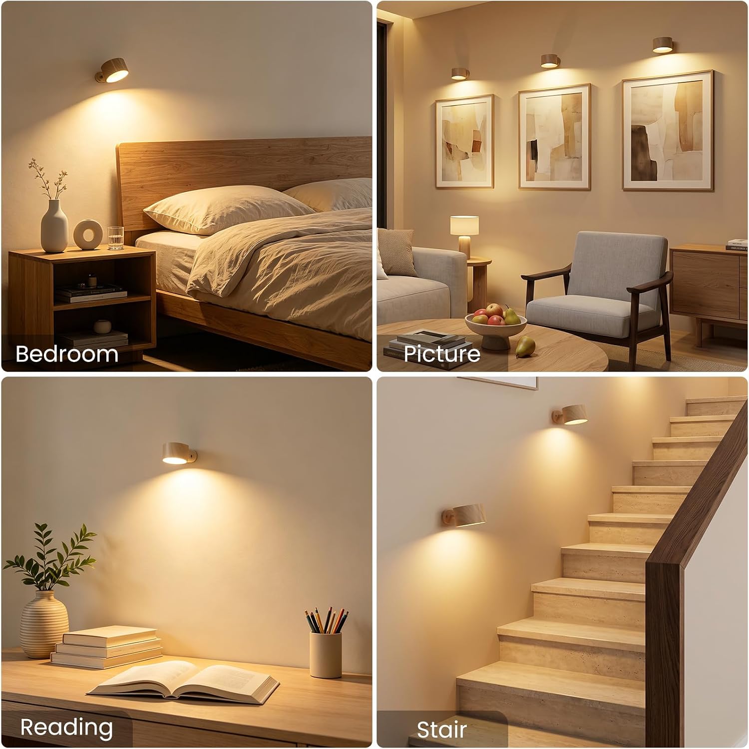 Thumbnail 5 de AKSDA 2Pack Battery Wall Sconce 3 Modes 🛋