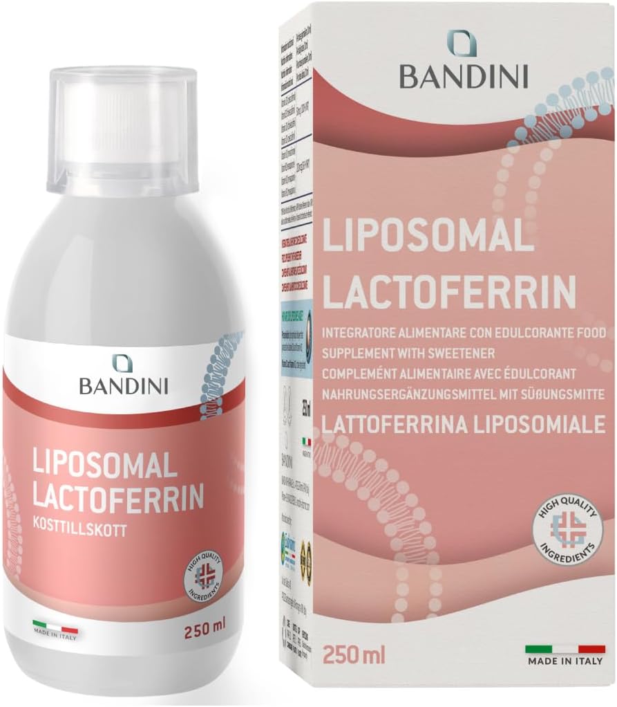 Detalle de Bandini® Liposomal Lactoferrin – flytande laktoferrintillskott, 250 ml