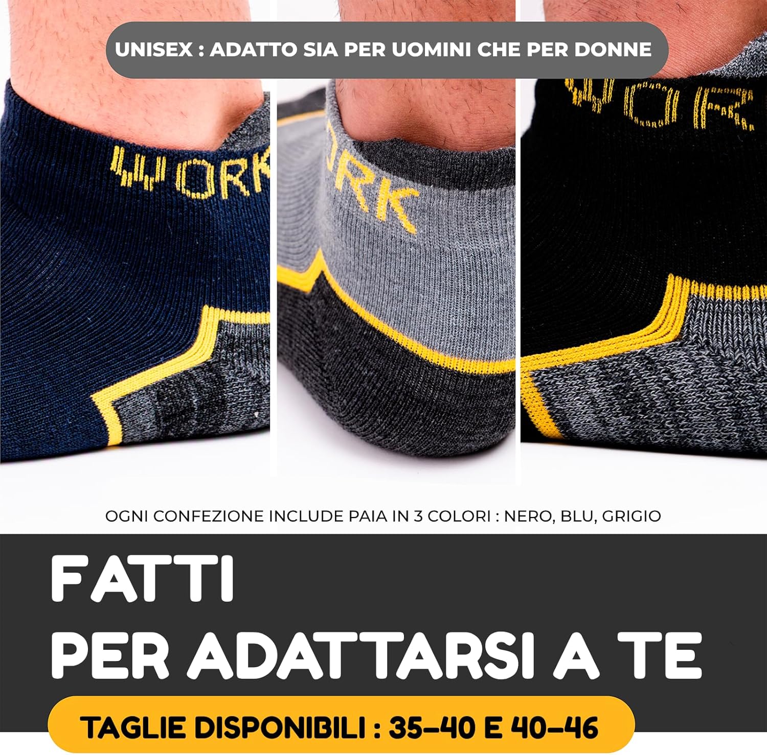 Thumbnail 3 de PS PROUTHS Calze da lavoro estive in cotone (uomo/donna) con imbottitura morbida