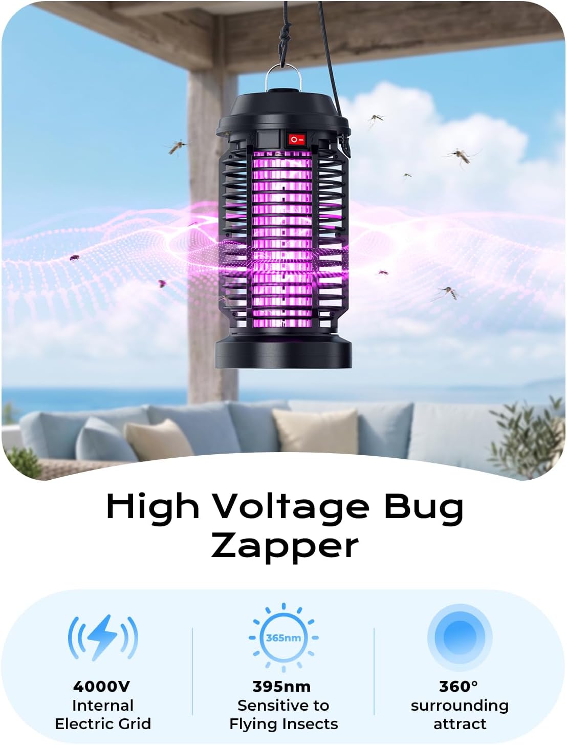 Detalle 2 de YISSVIC Electric Bug Zapper, 15W