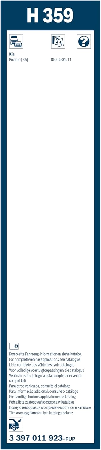 Thumbnail 2 de Bosch Wiper Blade Rear H359 (350mm) – Rear Wiper Blade
