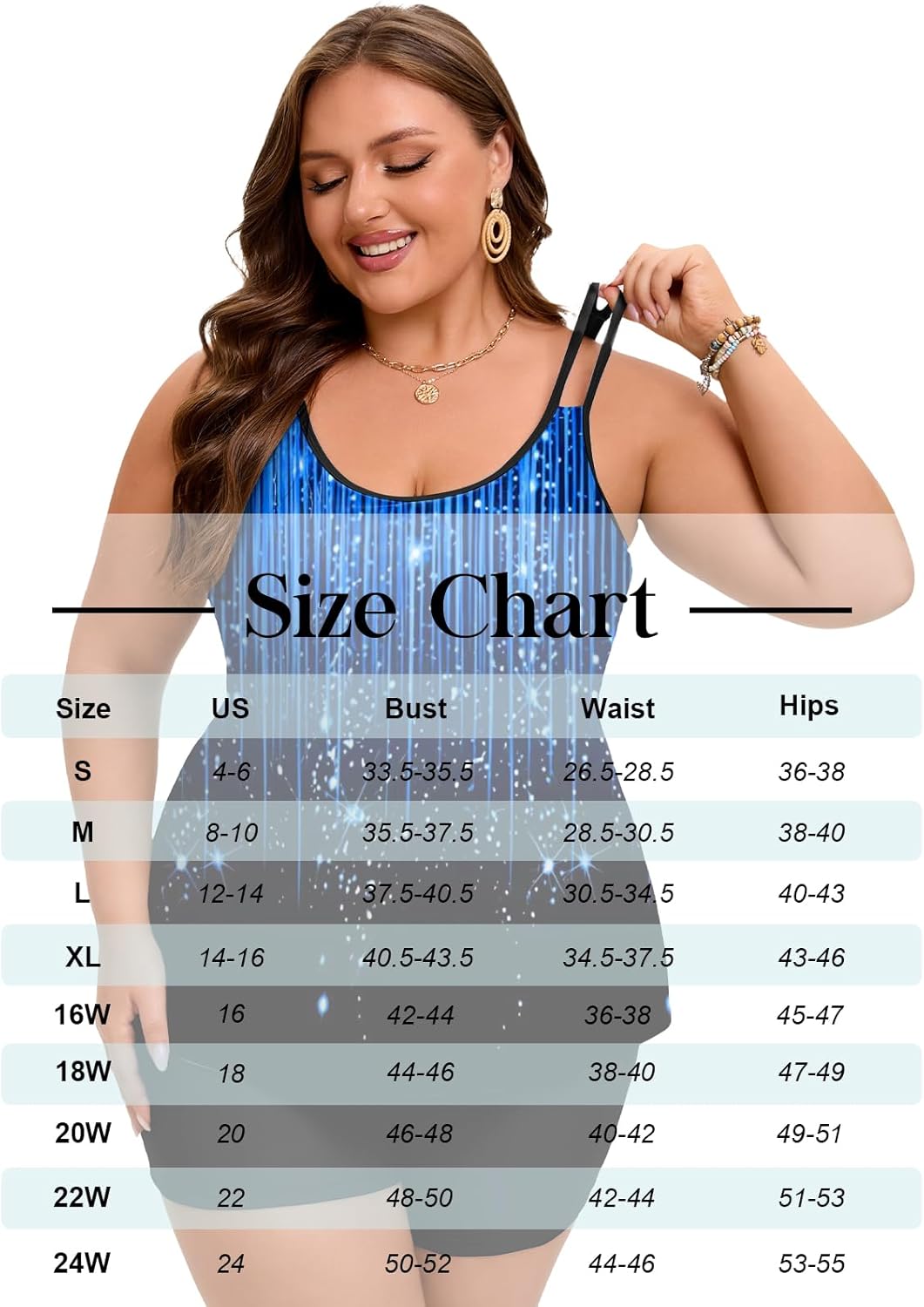 Thumbnail 5 de Arolina Tankini Swimsuits for Women with Tummy Control – Two-Piece Flowing Tankini Top and Boy Shorts