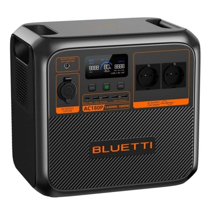 Detalle de Bluetti AC180P 1440 Wh: estación de energía portátil LiFePO4 para uso profesional y emergencias