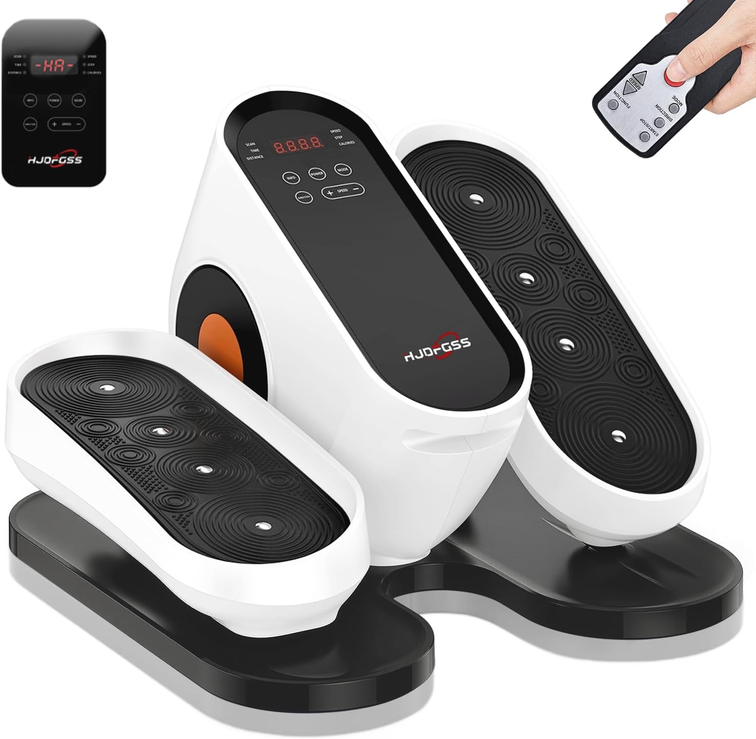 Detalle de Under Desk Elliptical Machine with Remote: Quiet, Motorized Seated Pedal Exerci se for Home Office