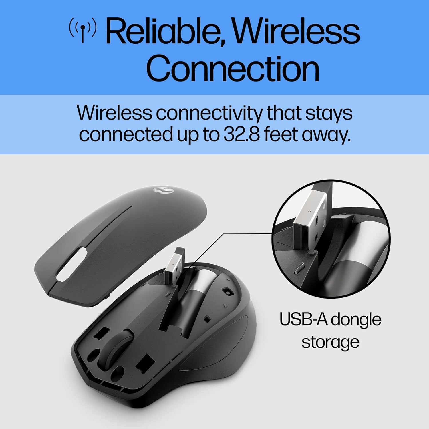 Detalle de HP wireless mouse 280