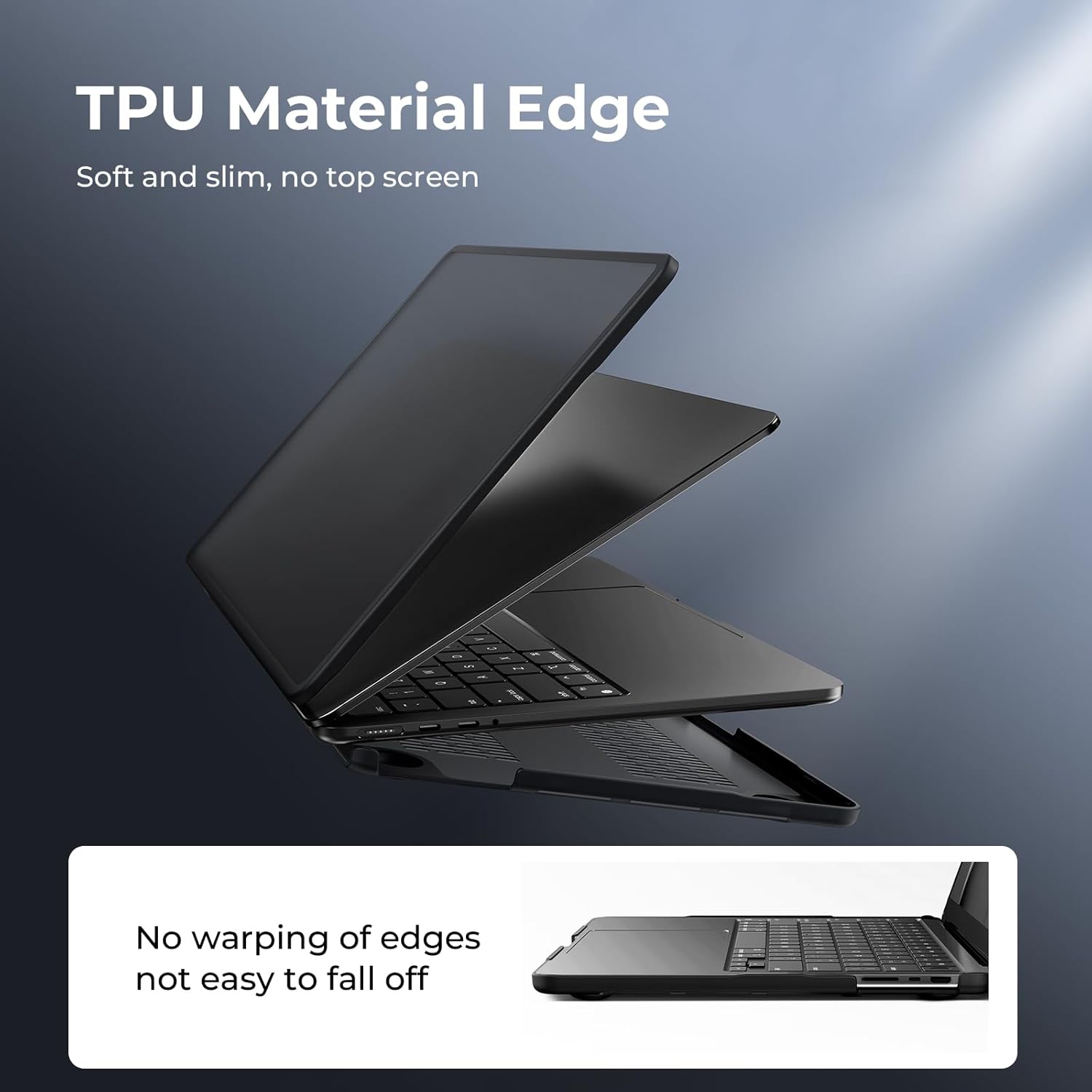 Thumbnail 1 de BlueSwan Compatible MacBook Pro 16 inch Case (TPU + hard PC) for A3428/A3429, A3403/A3186, A2991/A2780/A2485, frosted black