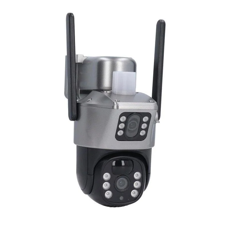 Detalle de Klack Cámara de Seguridad Solar WiFi doble lente IP66