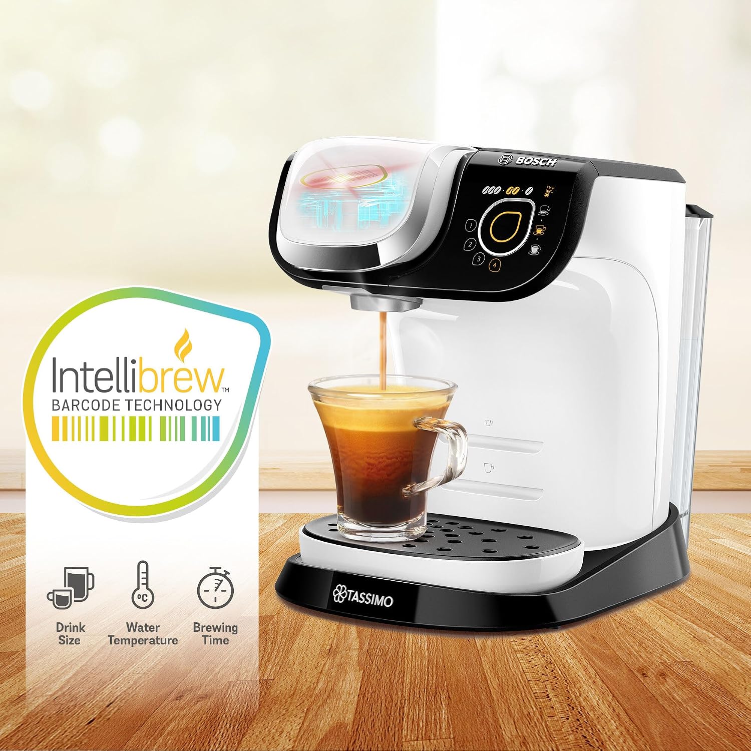 Detalle de Tassimo by Bosch My Way 2 TAS6504GB Coffee Machine – A practical, personalised brewer for everyday brews