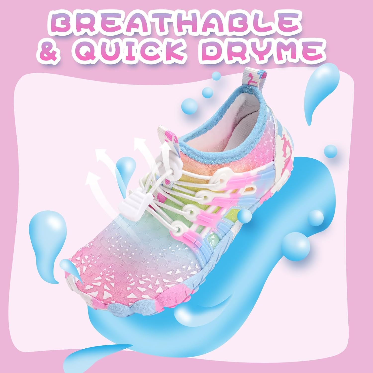 Thumbnail 1 de Water Shoes for Kids: Breathable, Quick-Dry Beach and Pool Footwear