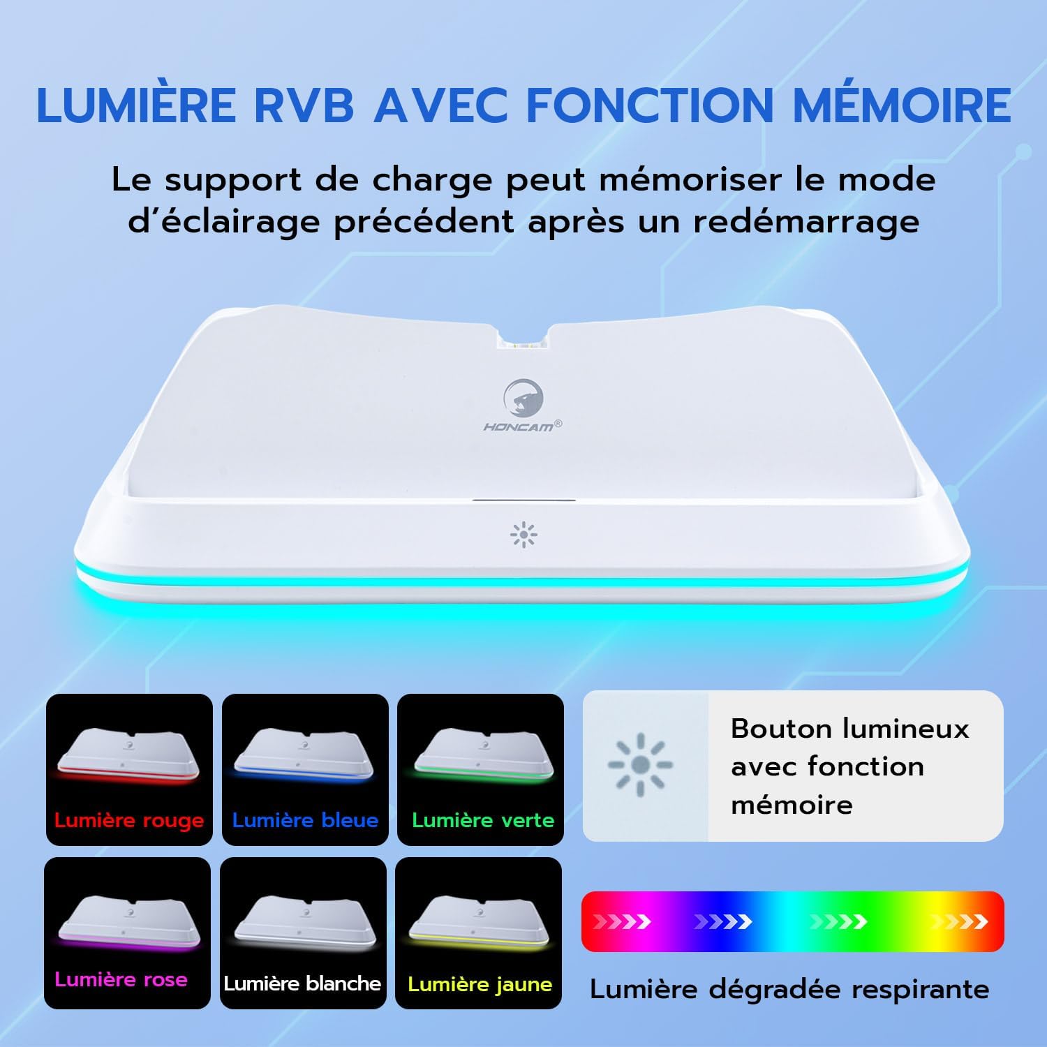 Thumbnail 2 de Station de chargement RGB Mcbazel pour PS Portal (support portable avec adaptateur Pogo Pin)