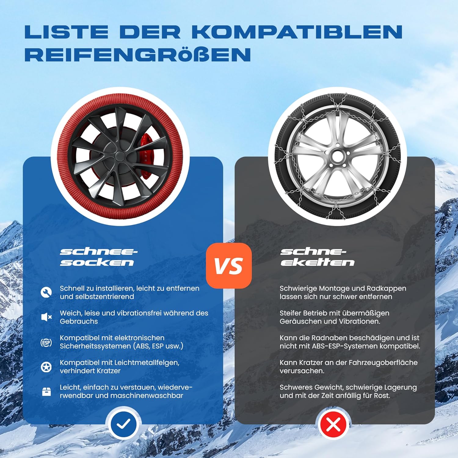 Thumbnail 4 de SOTISI Winterreifen Schneeketten XL 🚗