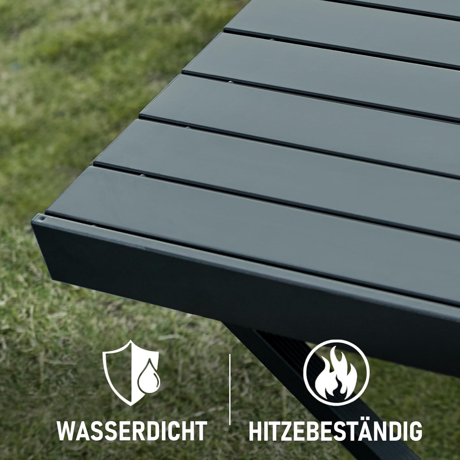 Thumbnail 4 de TIMBER RIDGE Campingtisch klappbar & höhenverstellbar, Aluminium (108 x 71 cm) – schwarz mit Tasche