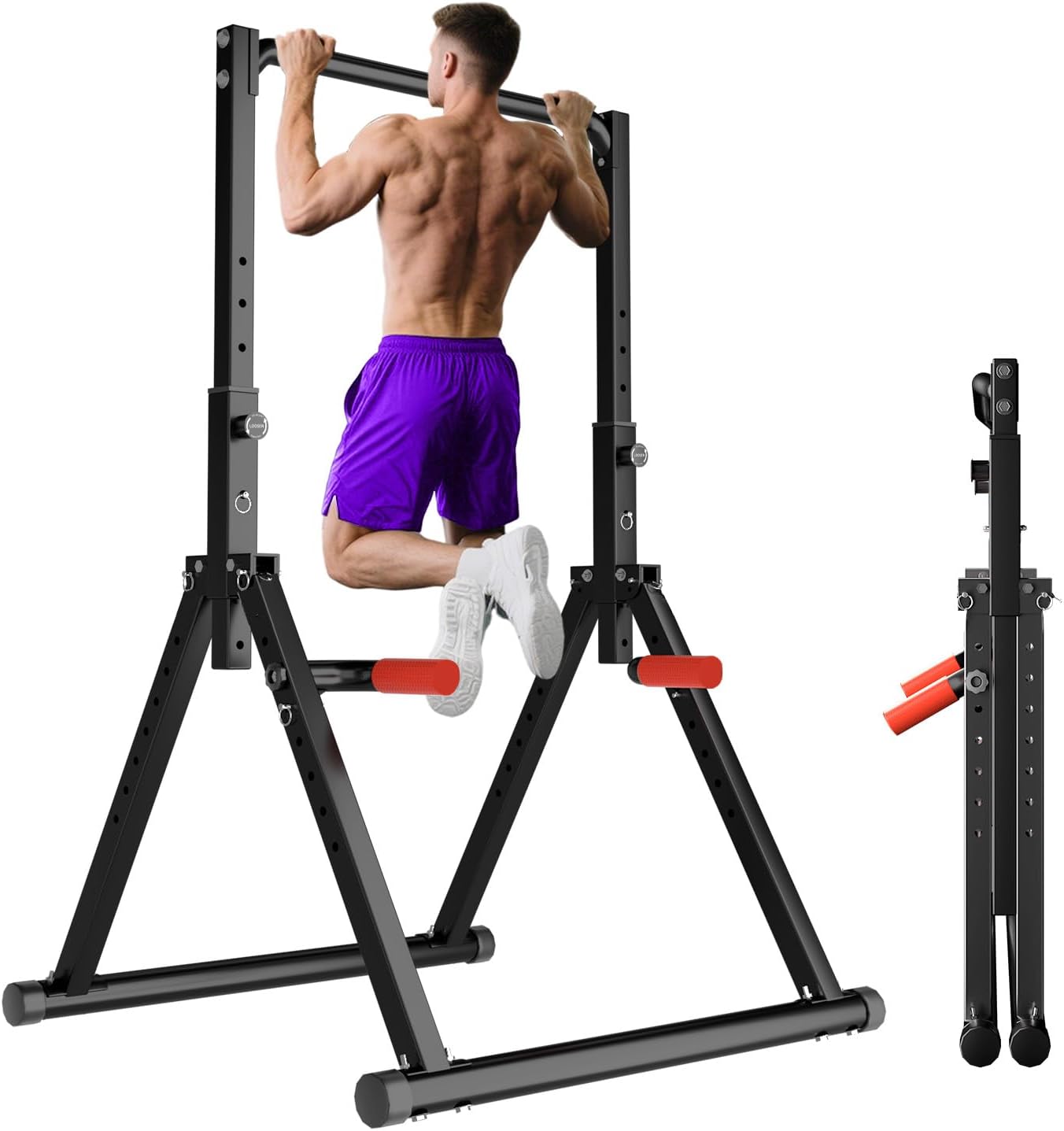 WATBKHE Estación plegable para dominadas 200 kg