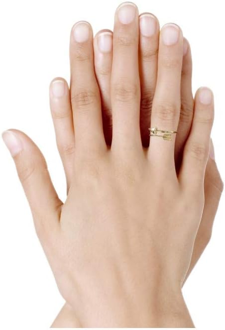 Thumbnail 3 de Bague Plaqué Or Flèche LES POULETTES BIJOUX – Élégance européenne, fini doré