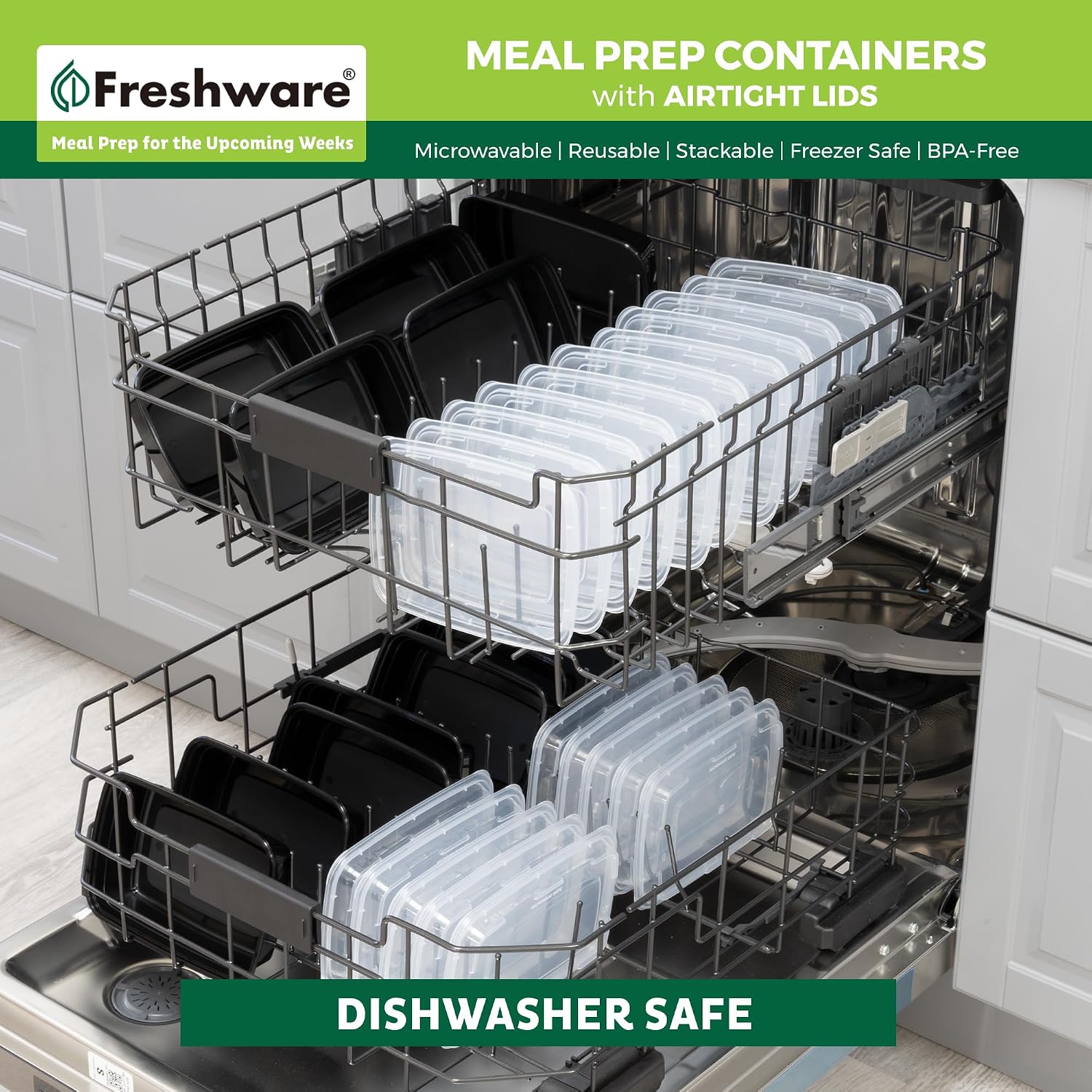 Thumbnail 6 de Freshware Meal Prep Containers 50 Pack 🍱