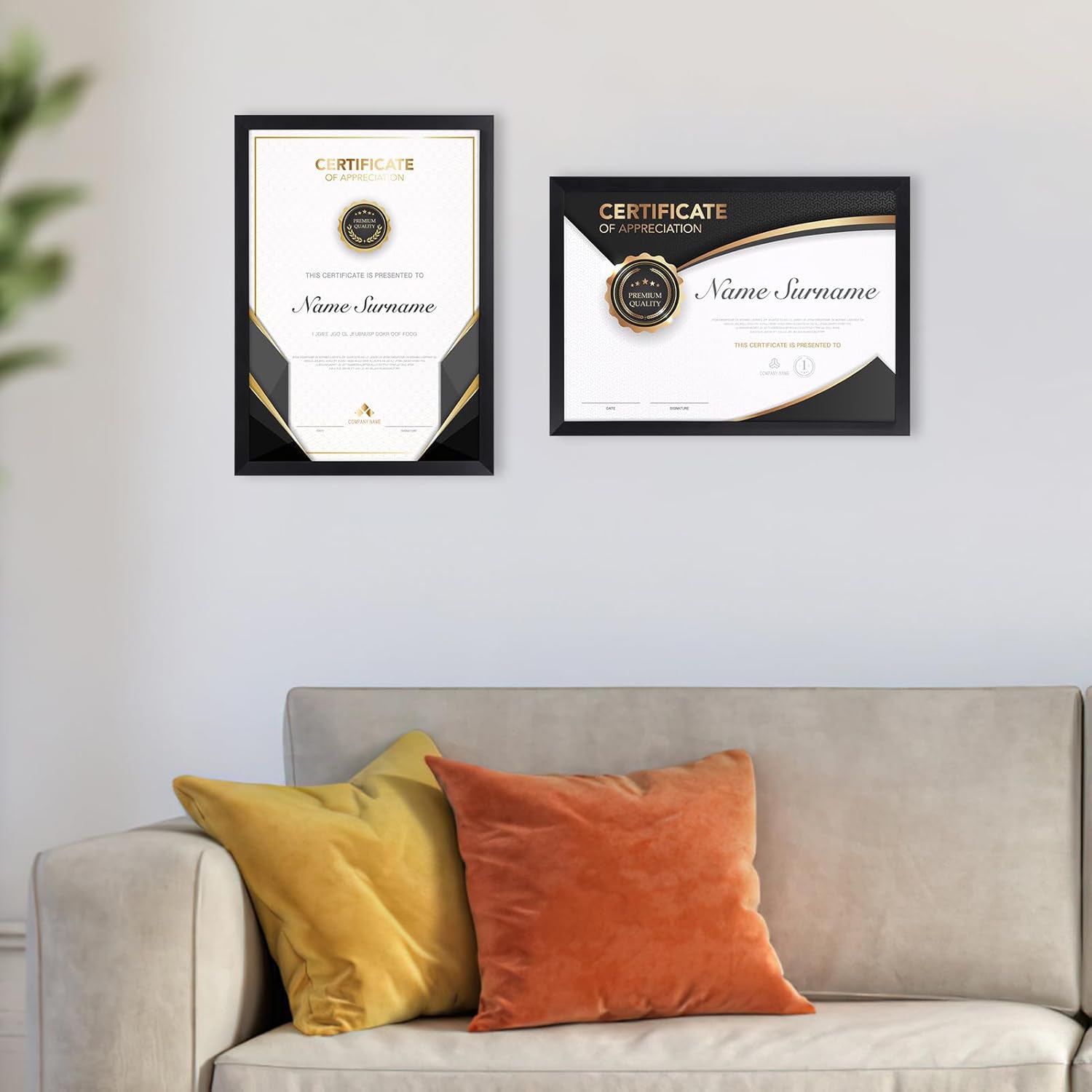 Detalle de EYMPEU 18-Pack Slim Black A4 Picture Frames for Posters, Artwork & Certificates