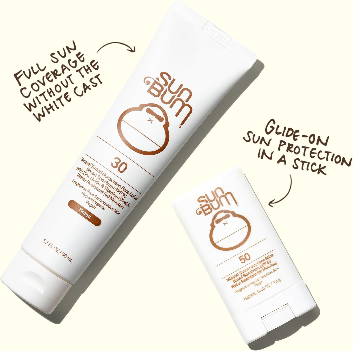 Detalle 2 de Sun Bum 25-62335 Mineral SPF 50 Face Stick, Broad Spectrum Zinc Oxide