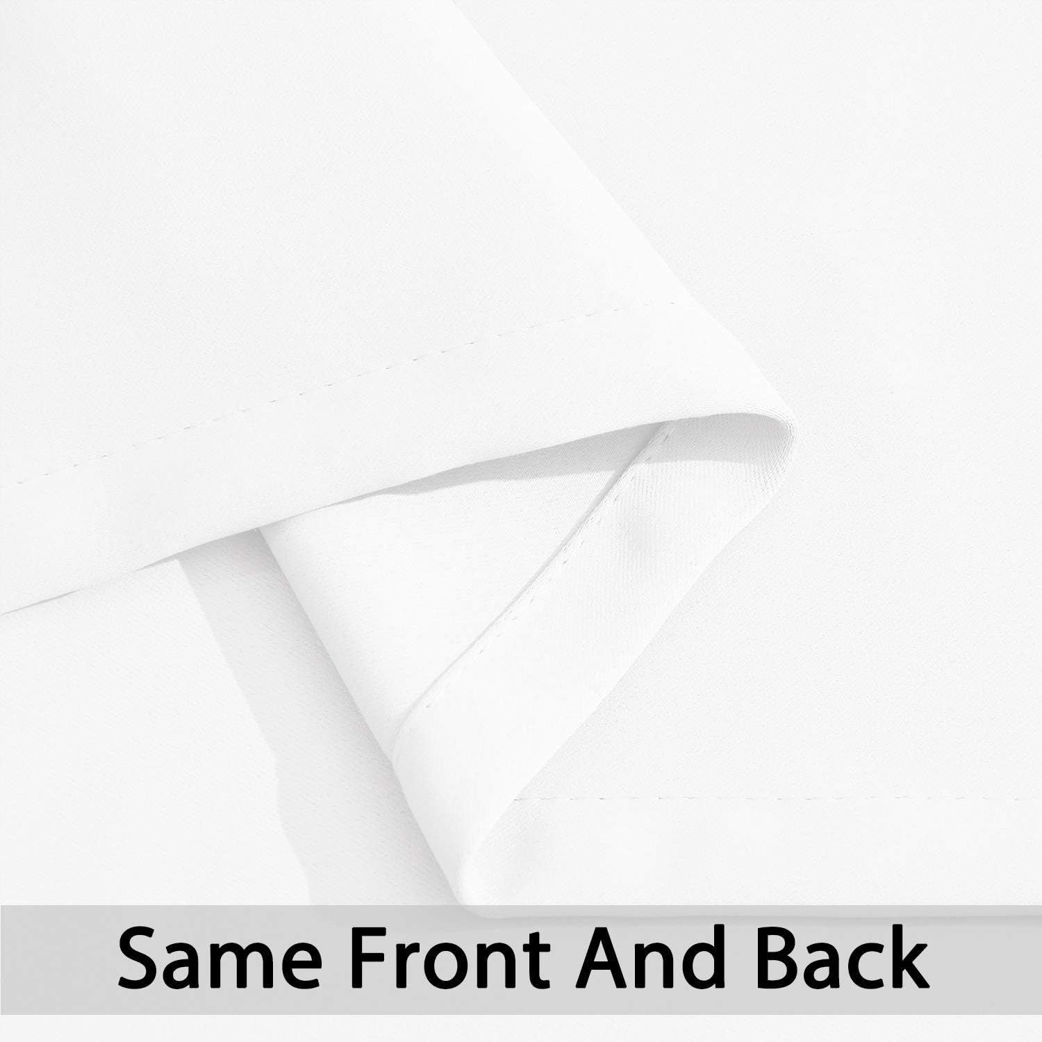 Thumbnail 3 de Yakamok Pure White Curtains 52 x 54 Inch