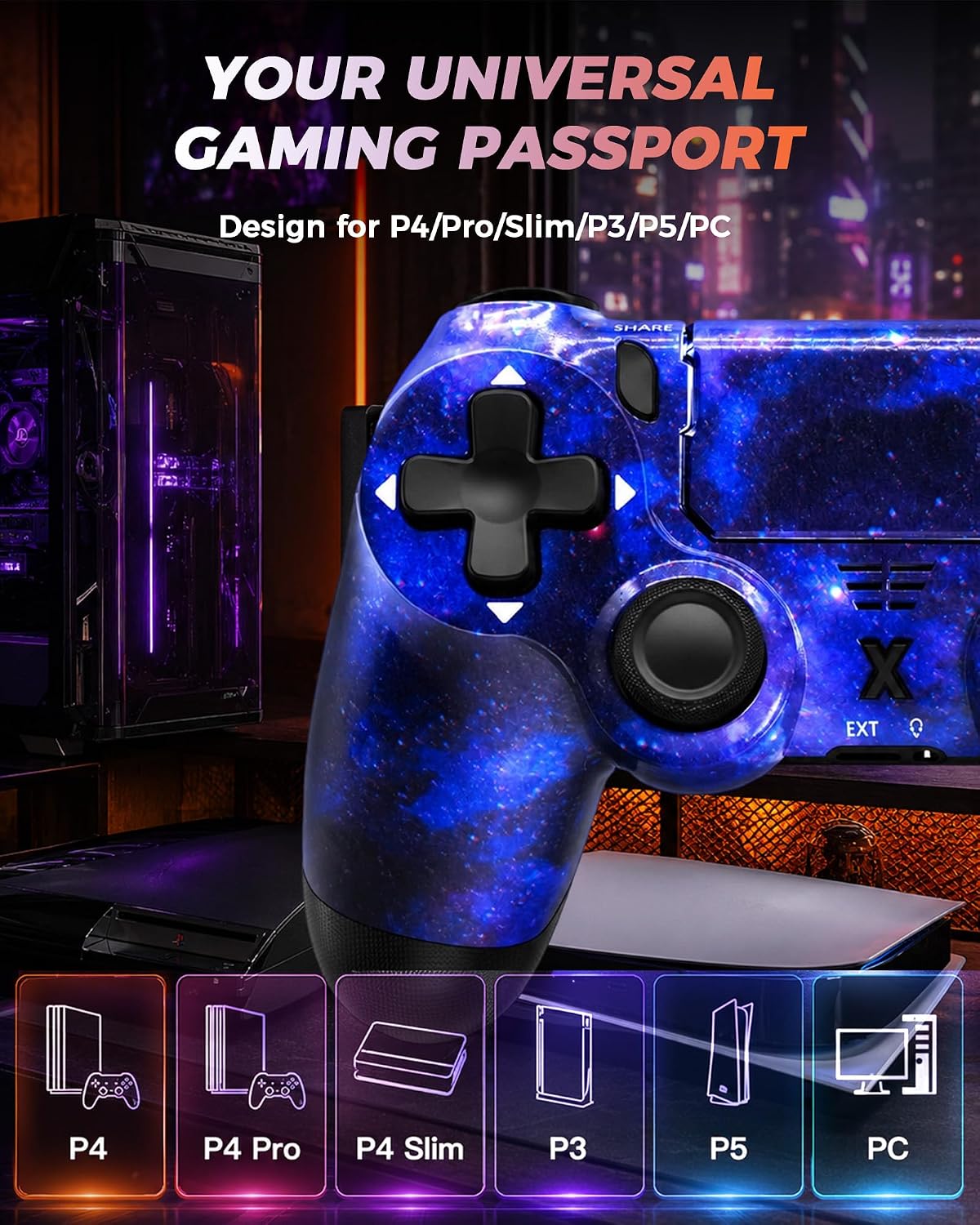 Thumbnail 4 de Glitfix Wireless Controller PS4