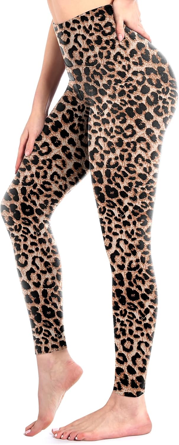 Detalle de Sanpetix Hochtaillierte Soft-Leggings Damen – Blickdichte, dehnbare Hose für Fitness und Alltag