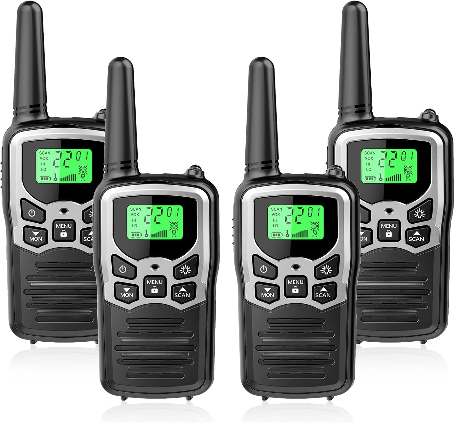 Thumbnail 6 de MOICO Long Range Walkie Talkies (2 Pack) – 22 Channels, VOX, LED Flashlight, LCD Display for Outdoor Adventures