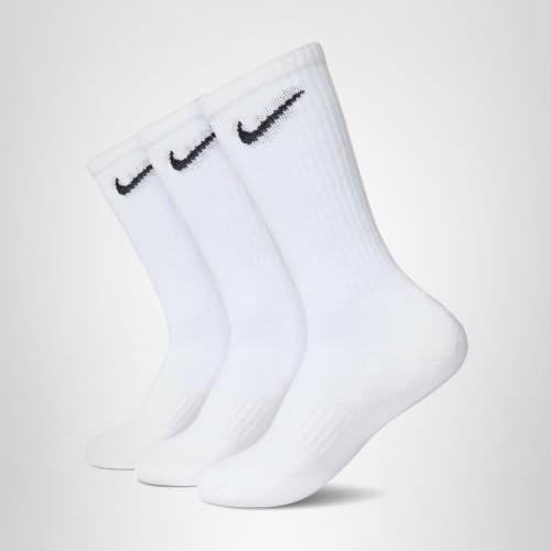 Thumbnail 5 de Nike Everyday Cush Crew 3Pr Calze da Uomo Bianco/Black, S