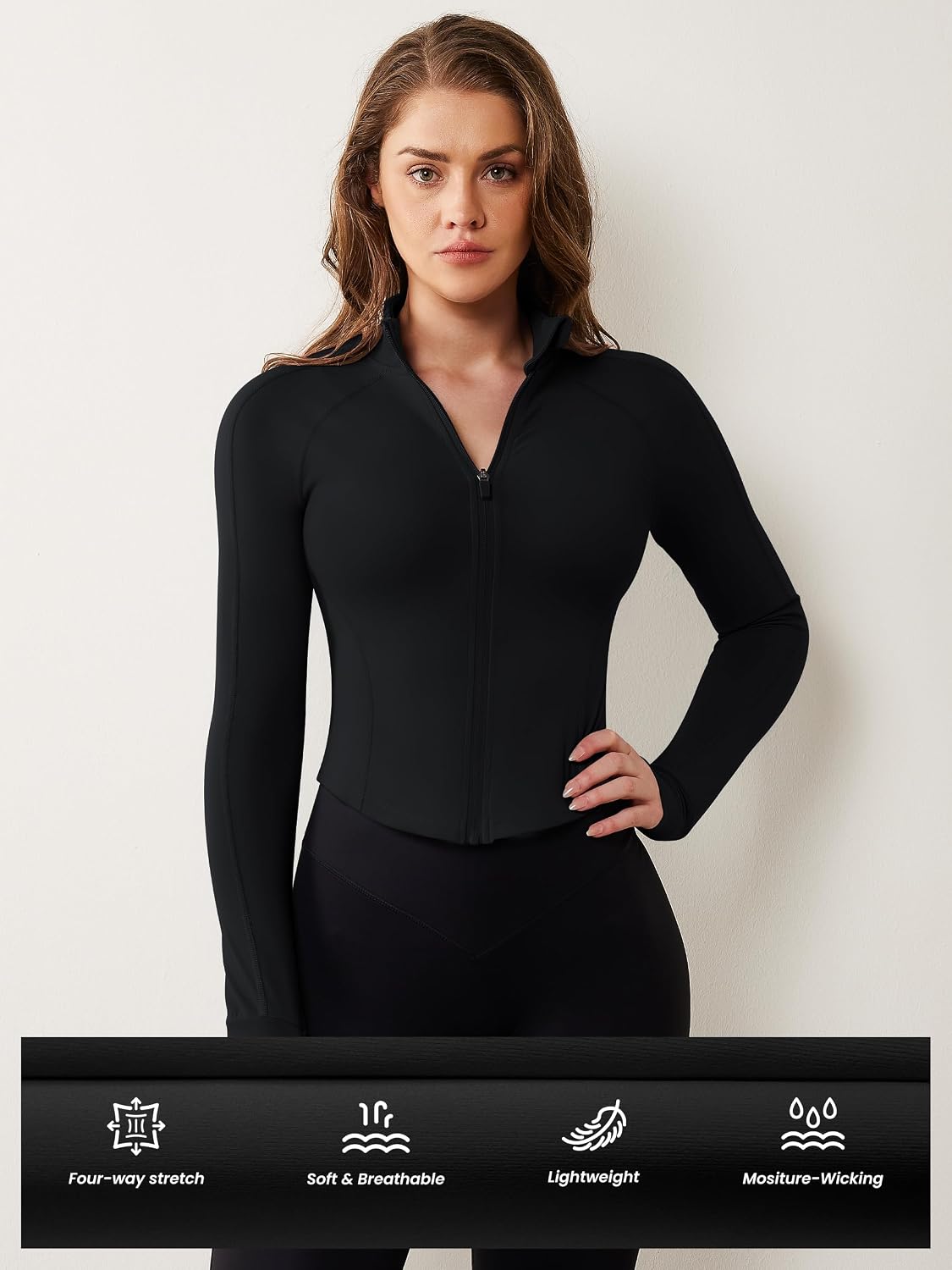 Thumbnail 4 de AVGO Women's Workout Jacket Lightweight Cropped