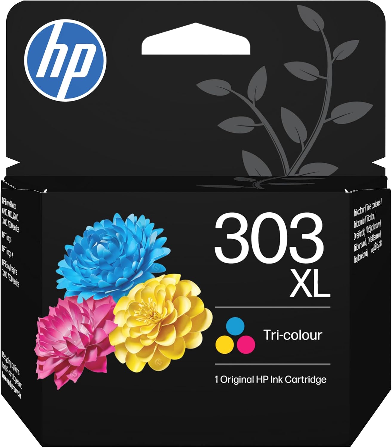 HP 303XL Tricromia T6N03AE — Cartuccia Originale da 415 pagine per stampanti HP ENVY e Tango X