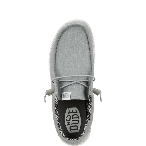 Thumbnail 4 de Hey Dude Wally Canvas Uomo Slip-On Mocassino, Light Grey 43 – Comfort e Versatilità