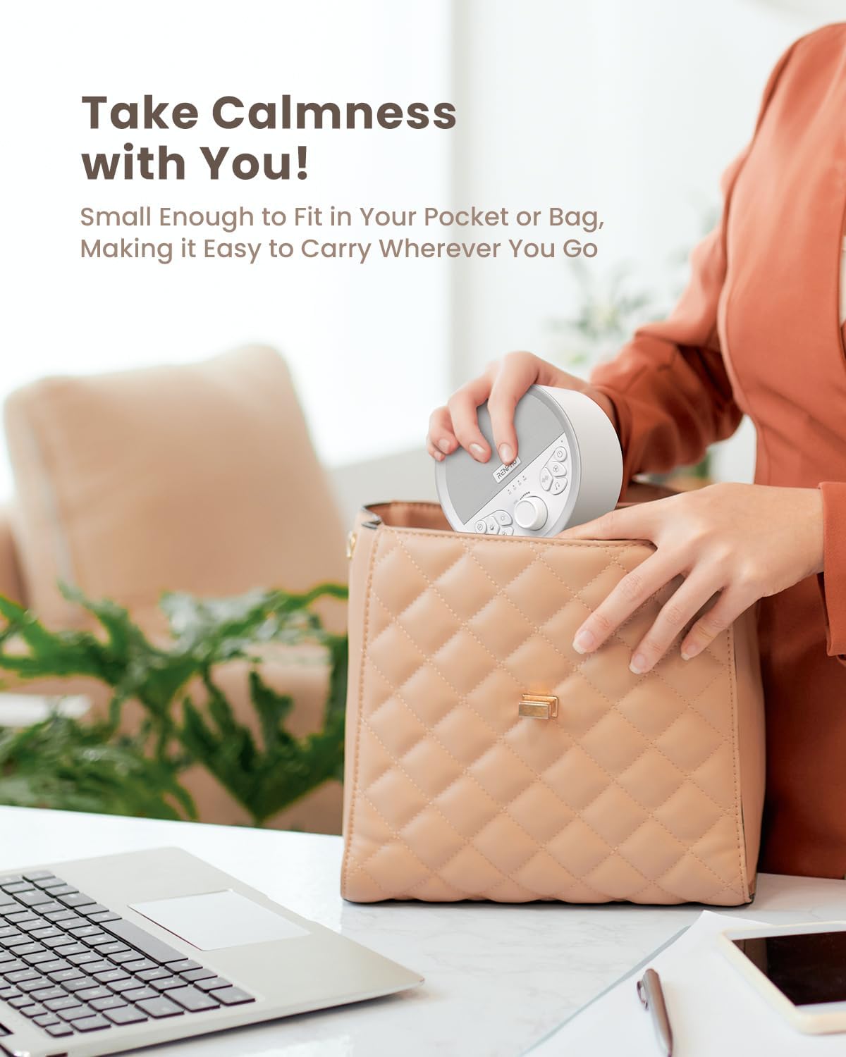 Thumbnail 2 de RENPHO White Noise Machine Baby – tragbare Sound Machine mit 29 Klängen, USB-wiederaufladbar