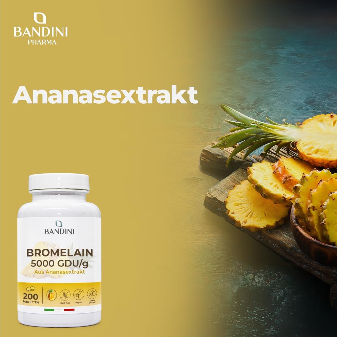 Detalle 2 de Bromelain Forte 5000 GDU Magenresistent 200 Tabletten