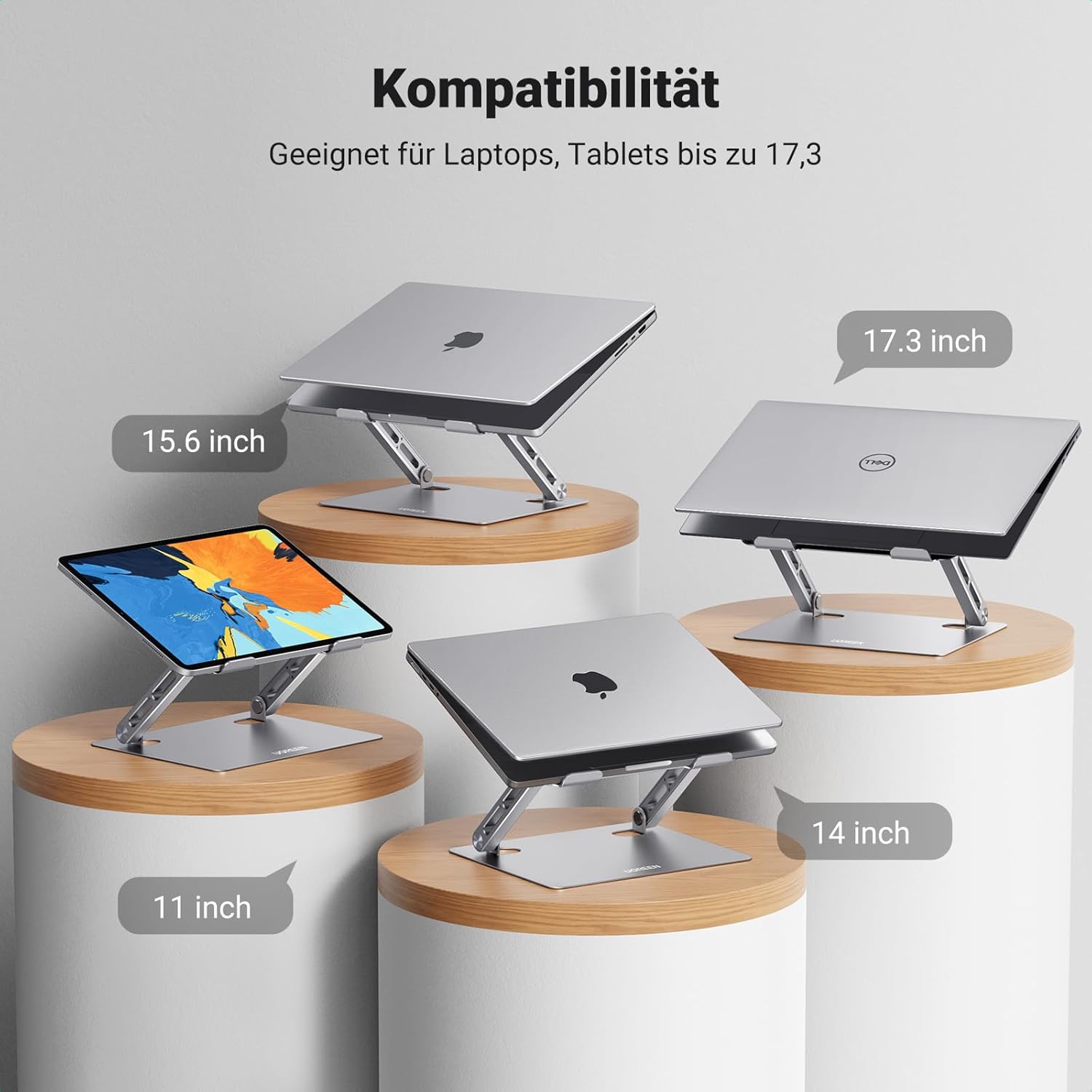 Thumbnail 6 de UGREEN Laptop Ständer Höhenverstellbarer Faltbarer 17,3 Zoll