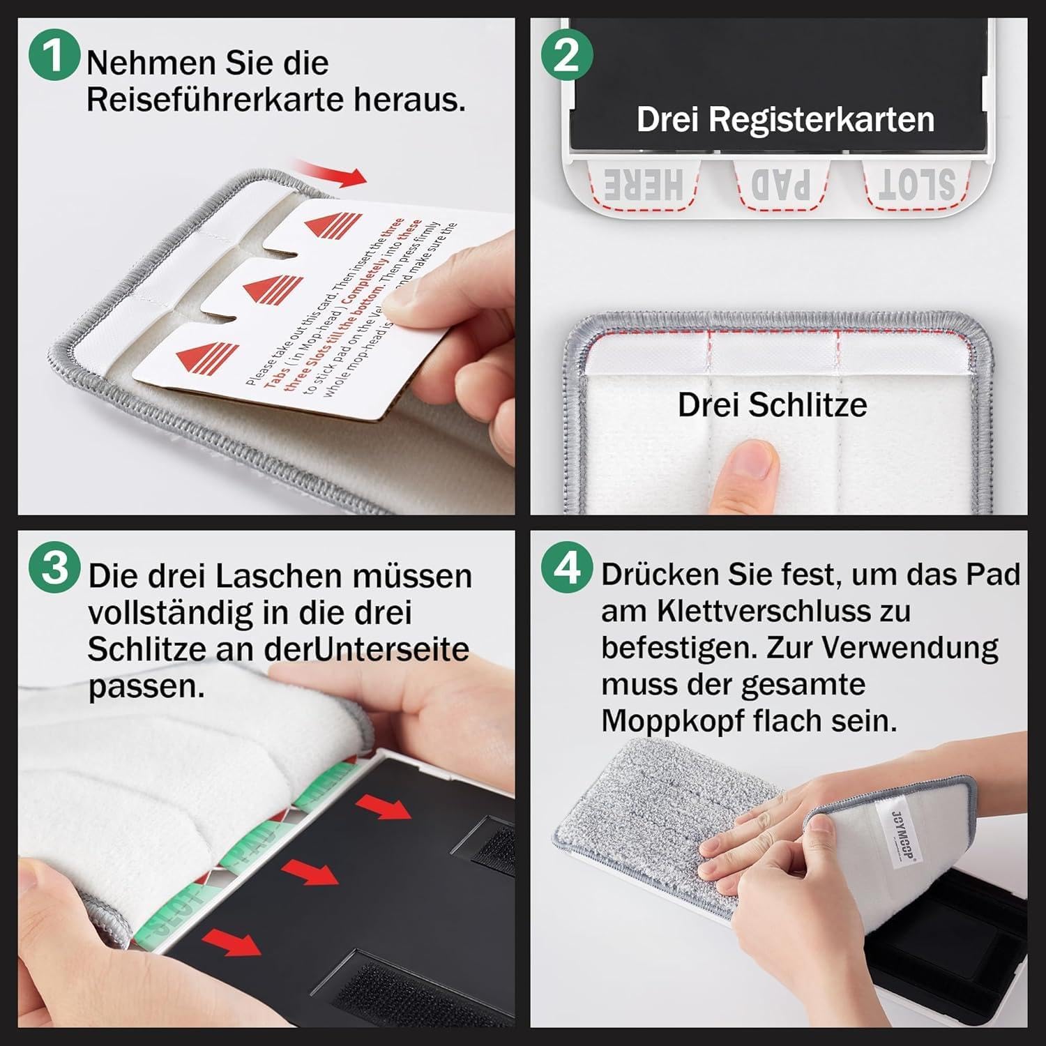 Thumbnail 6 de JOYMOOP Wischmopp und Eimer Set mit Pads