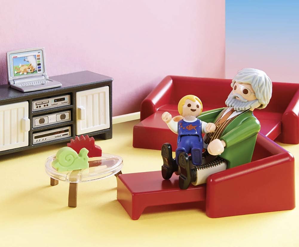 Thumbnail 2 de Playmobil 70207 Huiskamer met open haard, slaapbank en lichteffect