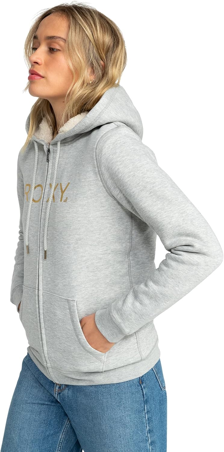 Thumbnail 2 de Roxy Itia Zip Signature Maglione Donna (Pacco da 1) – felpa con cappuccio foderata in sherpa