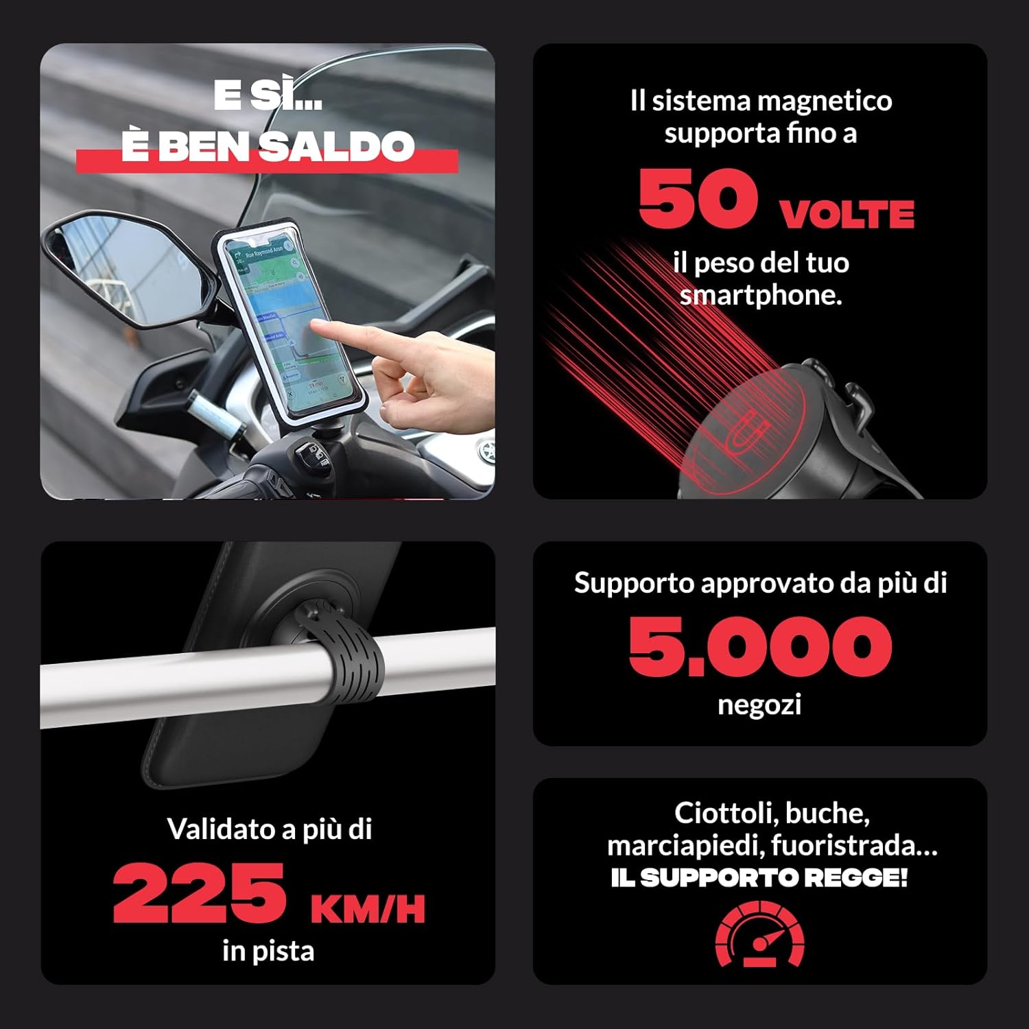 Detalle de Shapeheart Porta cellulare scooter 8 kg