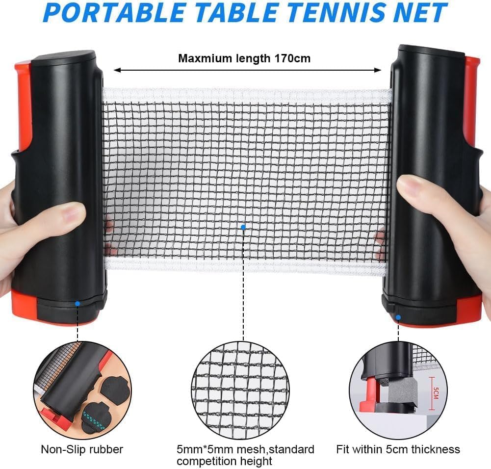 Detalle 2 de flintronic Filet Ping Pong Rétractable 170 cm