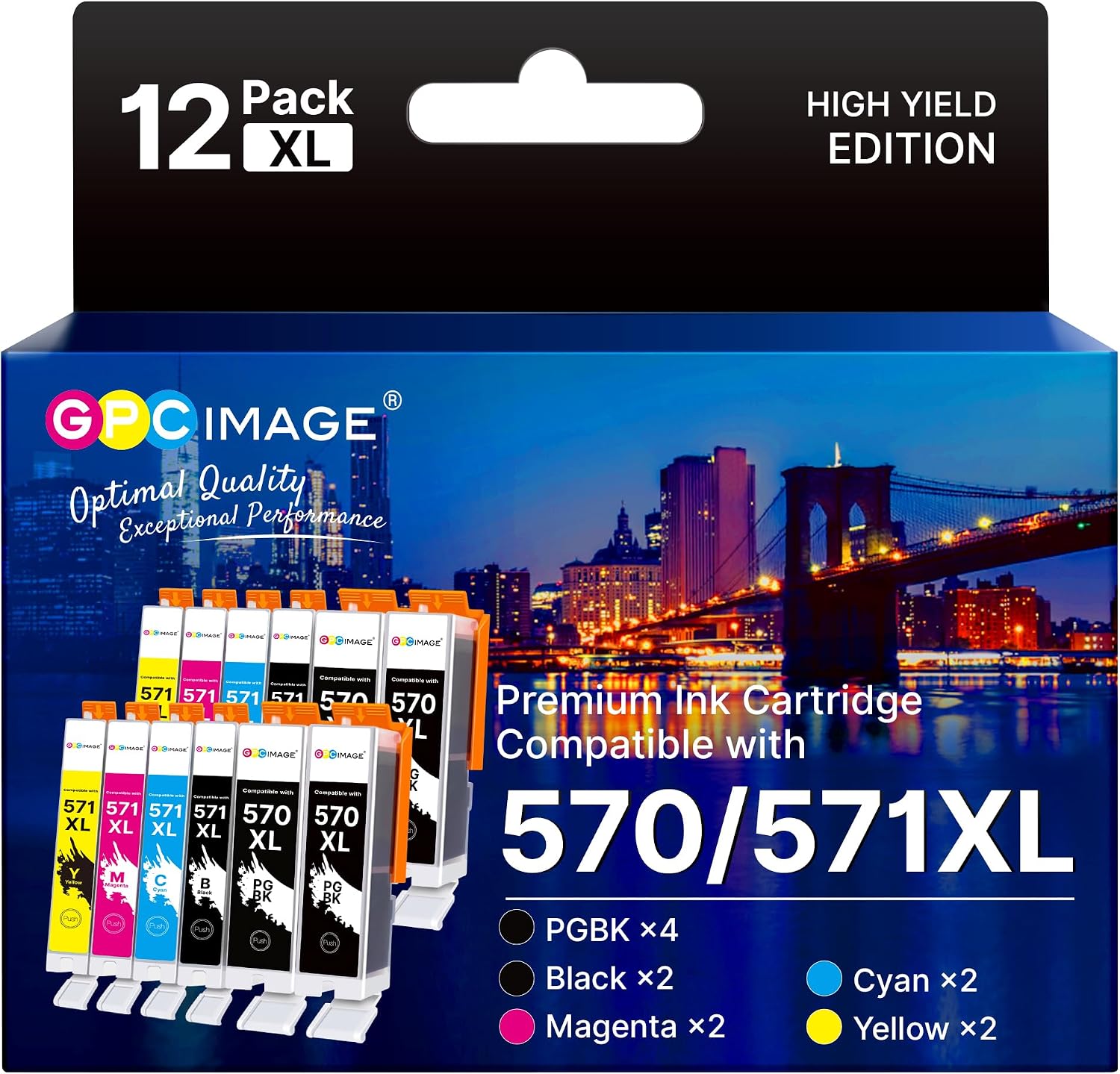 Detalle de GPC IMAGE 570 571 XL 12er-Pack kompatible