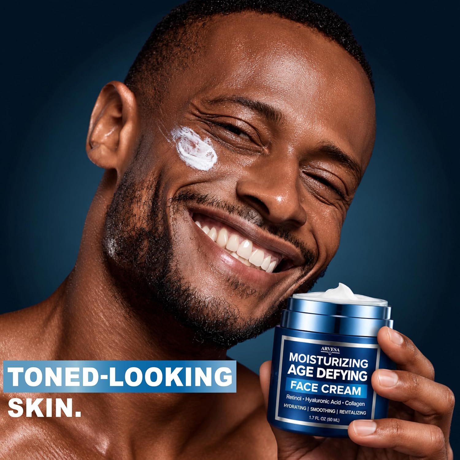 Detalle 1 de Arvesa ZRL4 Men’s Face Moisturizer with Retinol and Collagen