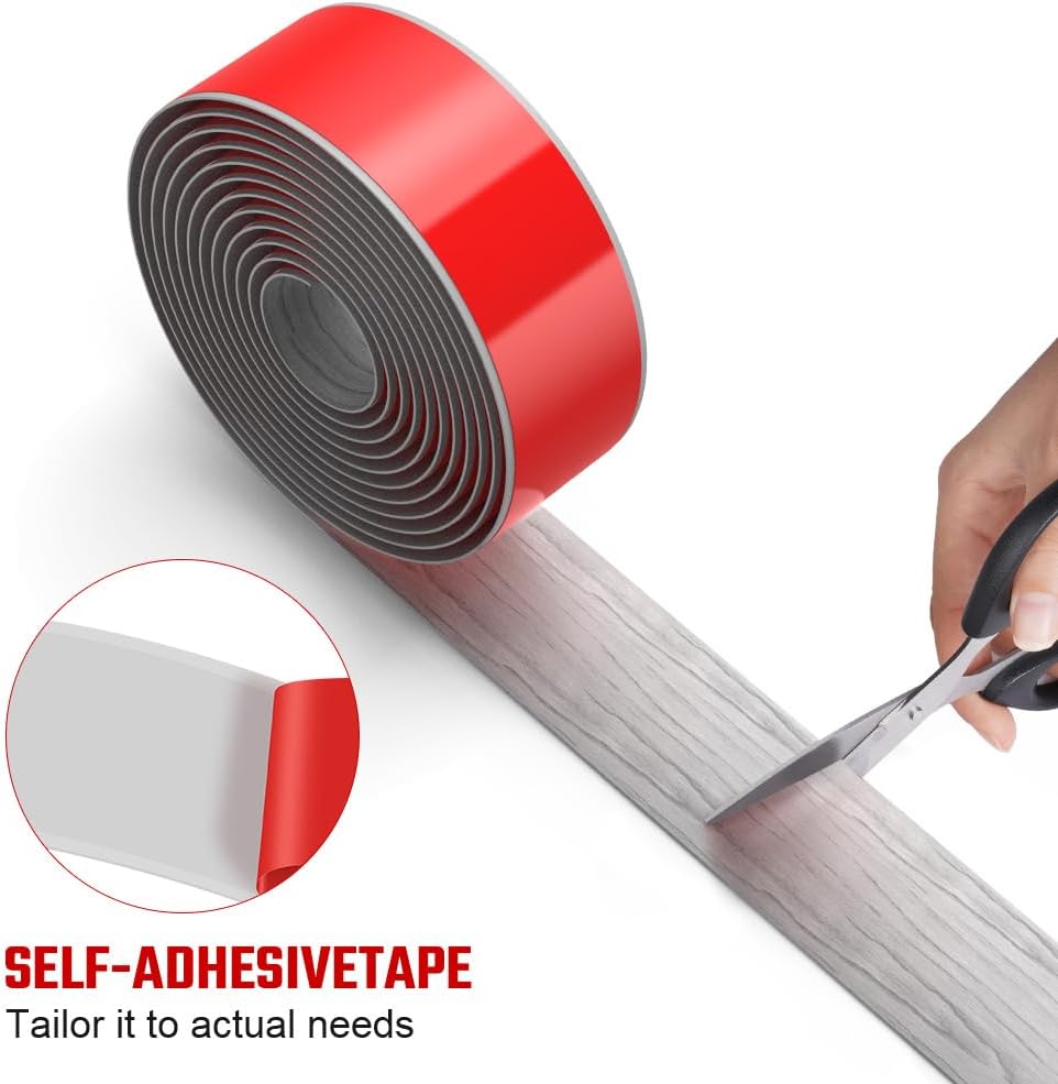 Thumbnail 2 de Flintronic 3M Laminate Flooring Threshold Transition Strip – 5cm PVC Self-Adhesive Door Strip