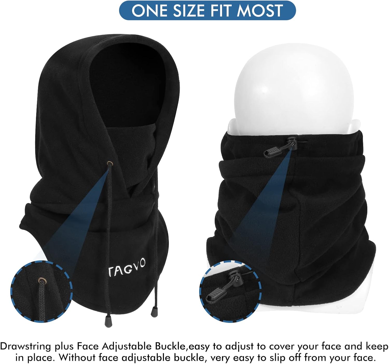 Thumbnail 4 de TAGVO Winter Thermal Fleece Balaclava 1pc