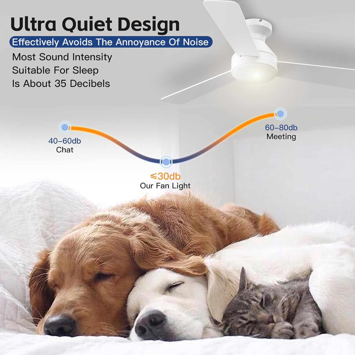 Thumbnail 4 de Ceiling Fan with Light, 42-Inch