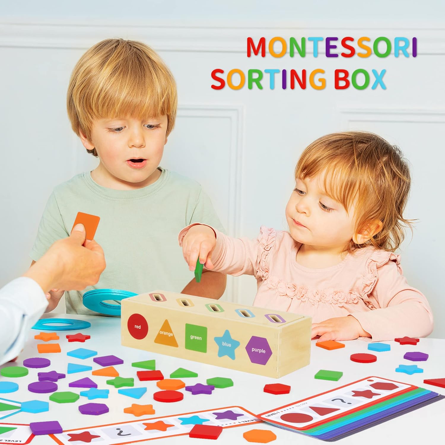 Thumbnail 5 de KMTJT Montessori Colour Sorting Toy for 2-Year-Olds