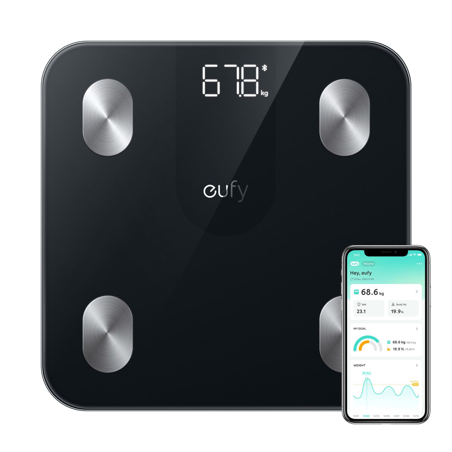 Thumbnail 6 de eufy Smart Scale P2 Pro (eufy Scales for Body Weight) with Wi‑Fi/Bluetooth, 16 measurements & 3D model