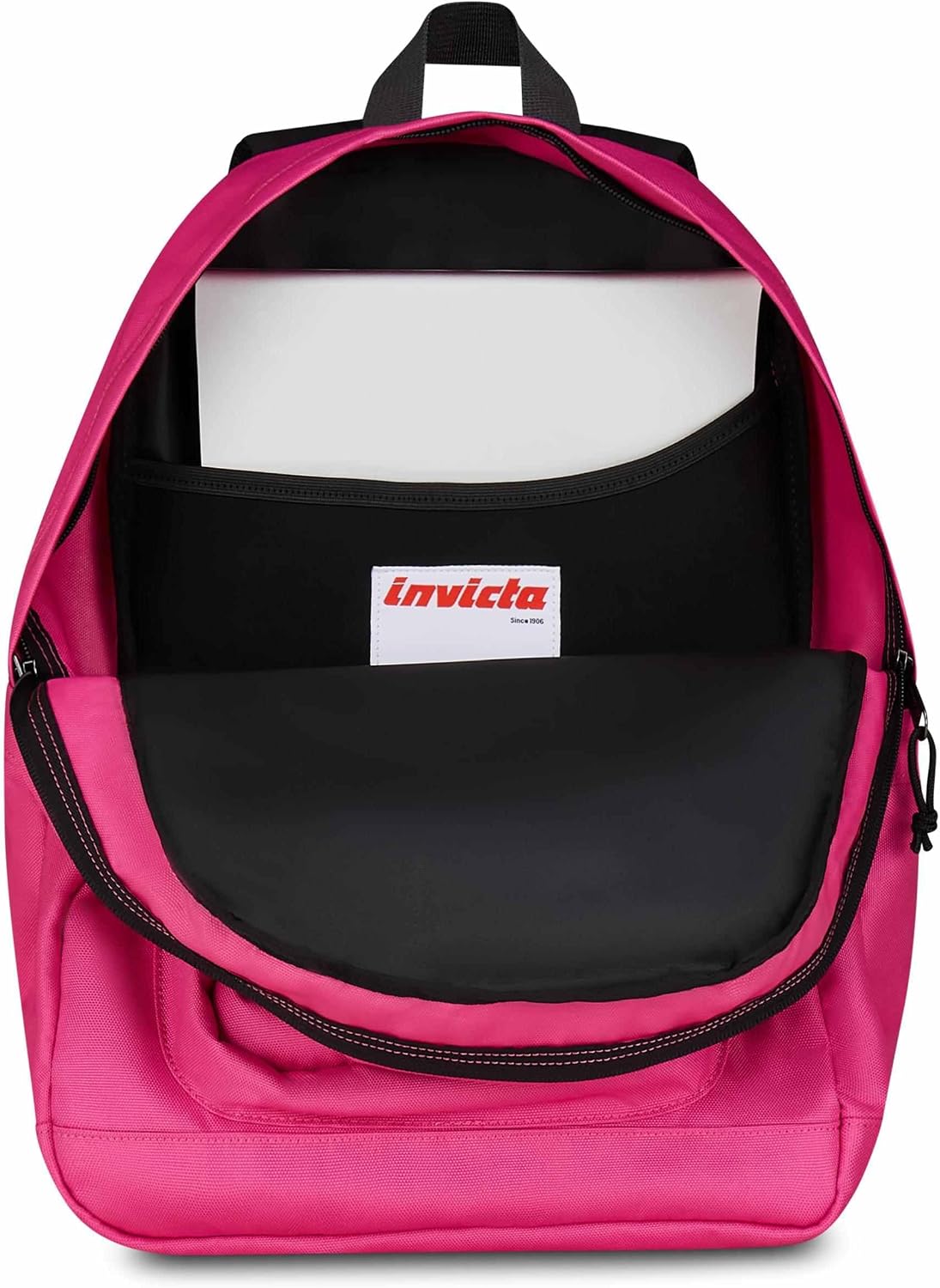 Detalle de Invicta Jelek Zaino Scuola 34 L Rosa, con scomparto PC 14" e tasche porta borraccia