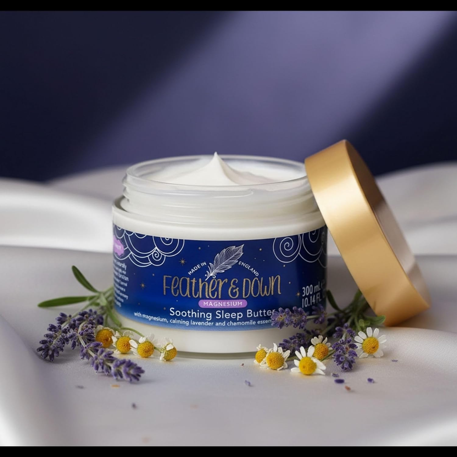 Detalle 2 de Feather & Down Magnesium-Schlafbutter 300 ml