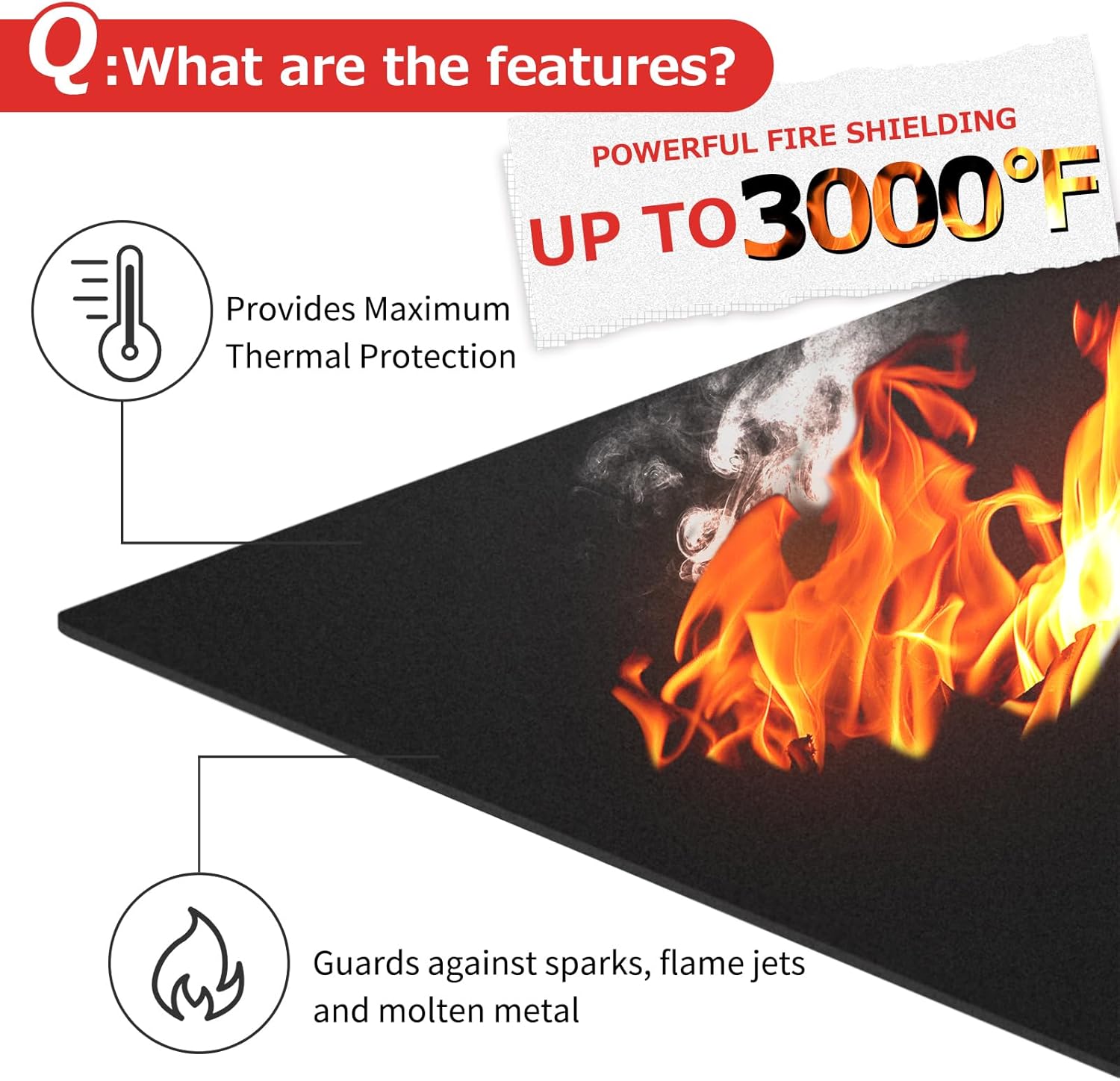 Detalle 2 de Matace Welding Blanket 12x14 Inch fireproof pad