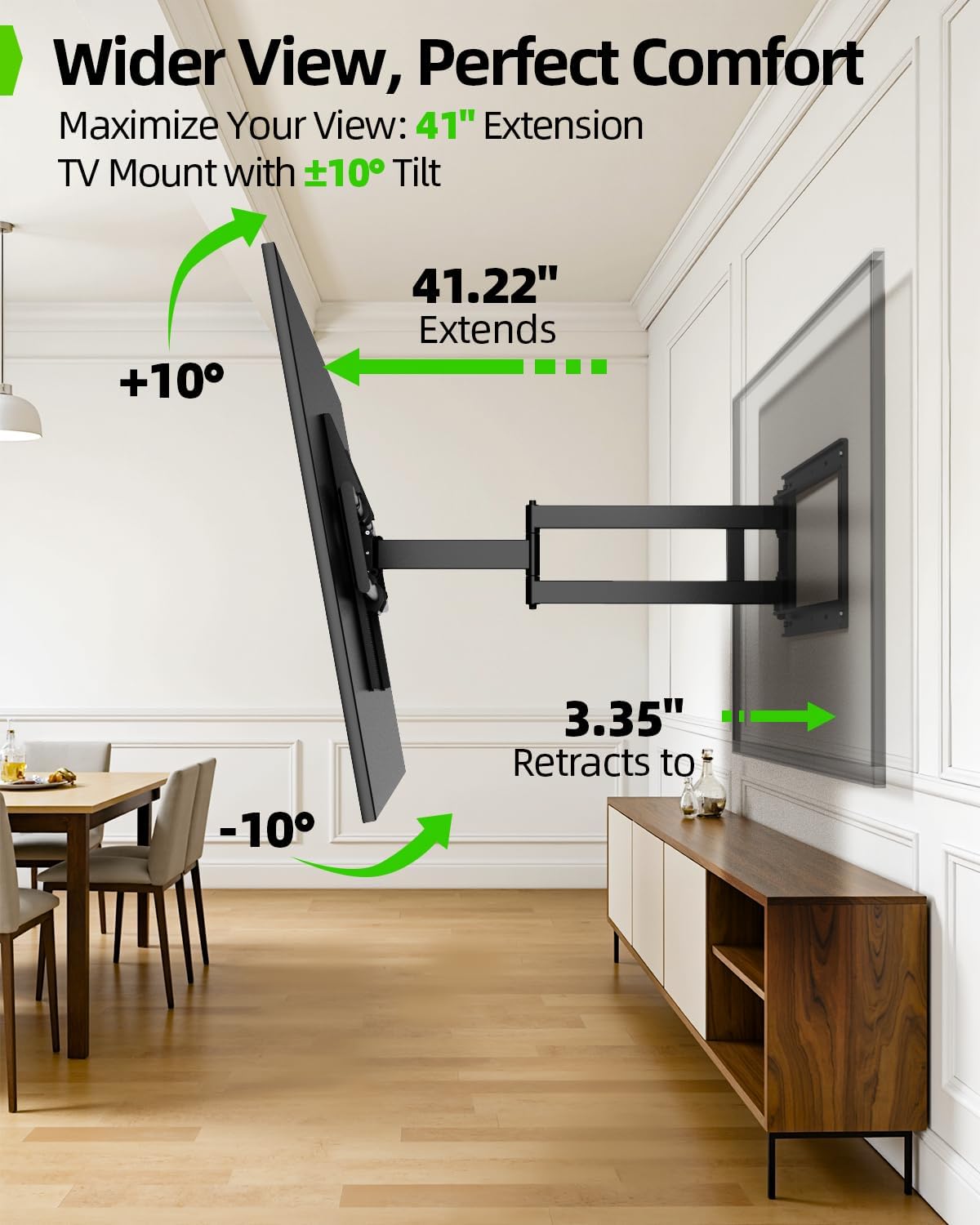 Detalle 2 de USX Mount Long Arm TV Wall Mount 42–90 inch